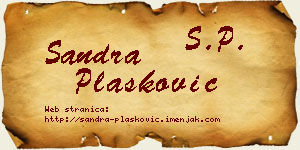 Sandra Plasković vizit kartica